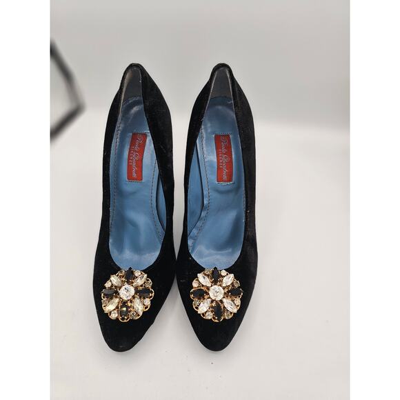 Paola Quadretti Firenze black Suede Pumps size 37.5 - Picture 2 of 9